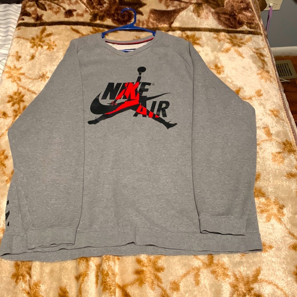 Gray Nike Air Jordan Long Sleeve
